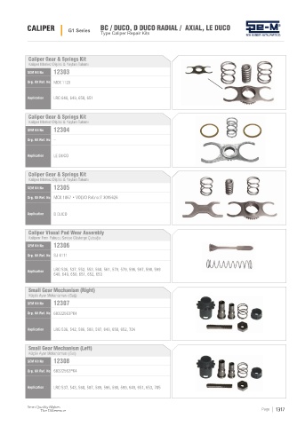 Spare parts cross-references