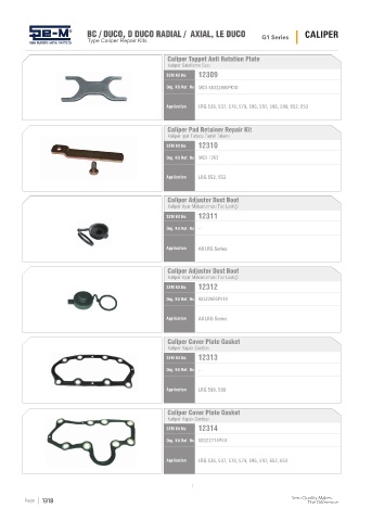 Spare parts cross-references