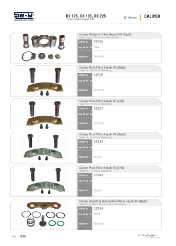 Spare parts cross-references