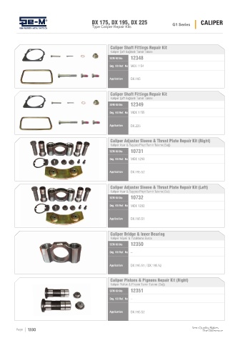 Spare parts cross-references