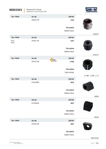 Spare parts cross-references