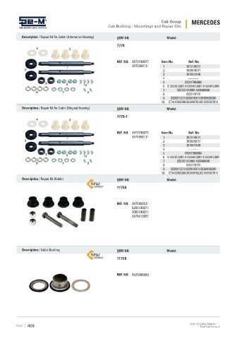 Spare parts cross-references