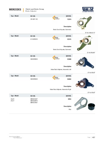 Spare parts cross-references