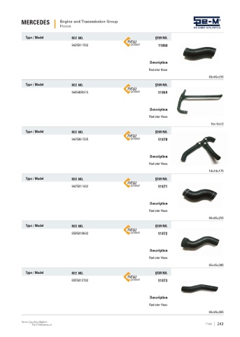 Spare parts cross-references