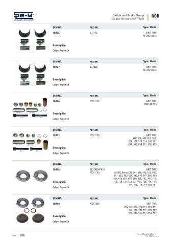 Spare parts cross-references