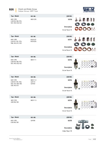 Spare parts cross-references