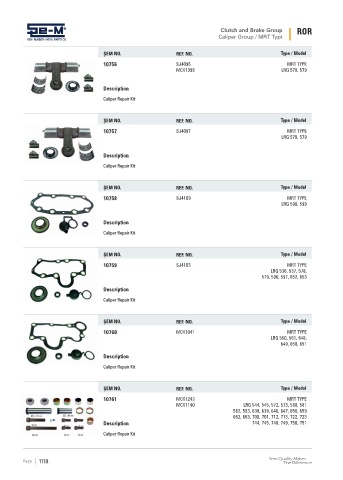 Spare parts cross-references