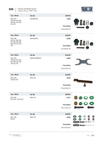 Spare parts cross-references