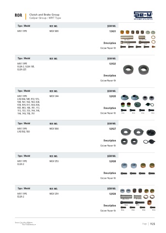 Spare parts cross-references