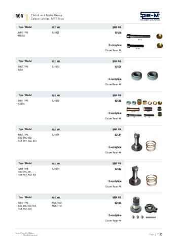 Spare parts cross-references