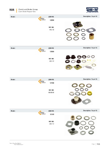 Spare parts cross-references