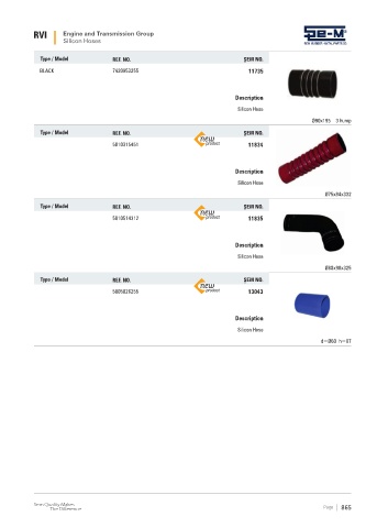 Spare parts cross-references