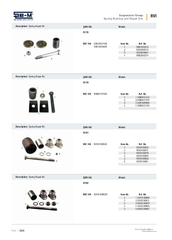 Spare parts cross-references