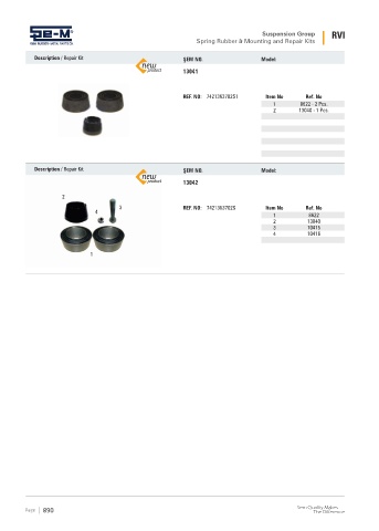 Spare parts cross-references