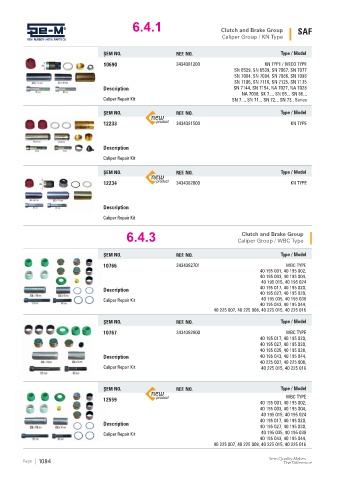 Spare parts cross-references