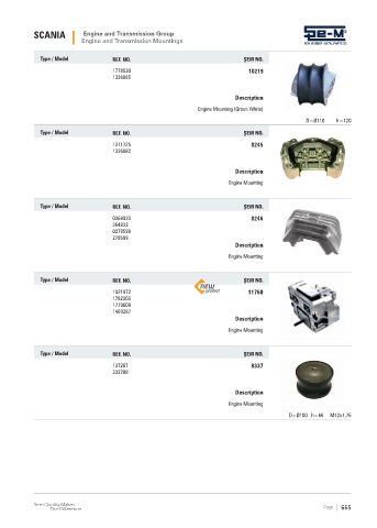 Page 3 - Catalog auto parts SEM LASTIK for trucks and buses SCANIA