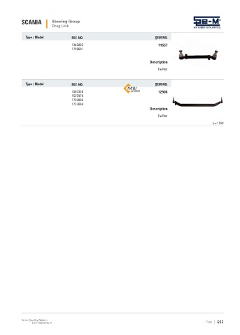 Spare parts cross-references