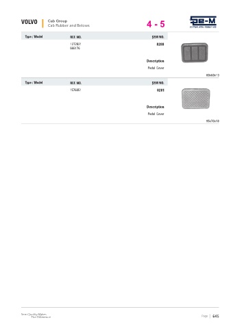 Spare parts cross-references