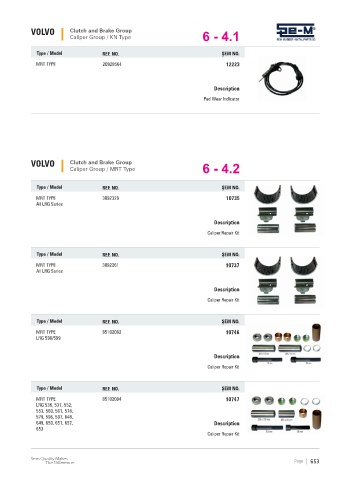 Spare parts cross-references