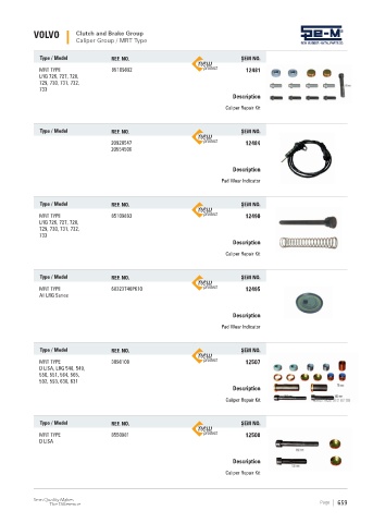 Spare parts cross-references