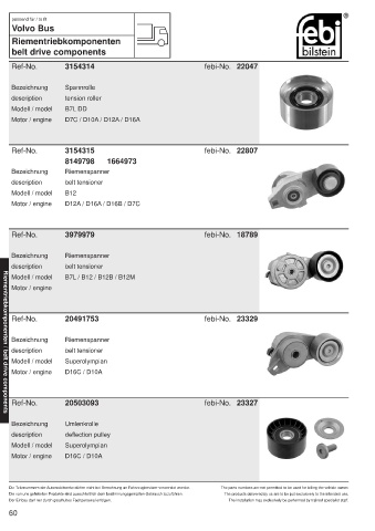 Spare parts cross-references