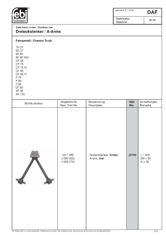 Spare parts cross-references