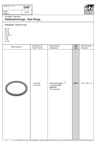 Spare parts cross-references