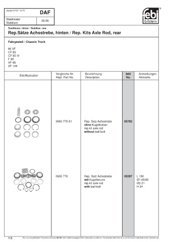 Spare parts cross-references