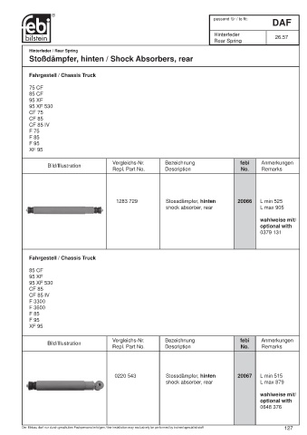 Spare parts cross-references