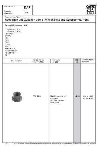 Spare parts cross-references