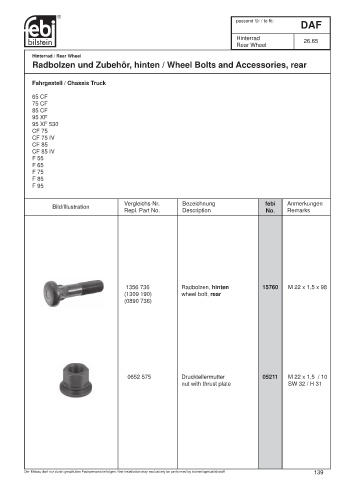 Spare parts cross-references