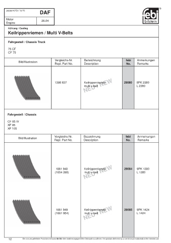 Spare parts cross-references