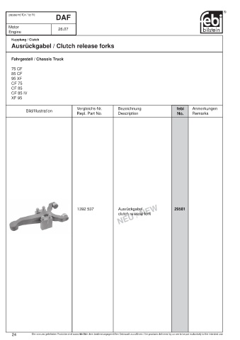 Spare parts cross-references