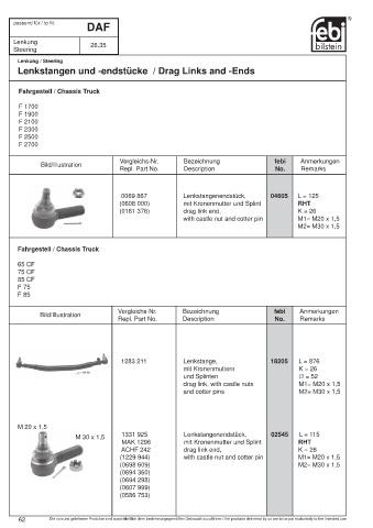 Spare parts cross-references