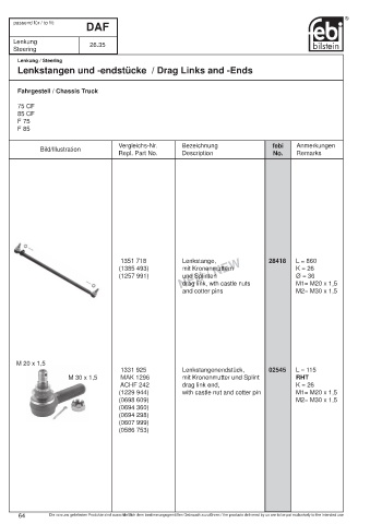 Spare parts cross-references