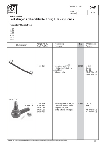 Spare parts cross-references