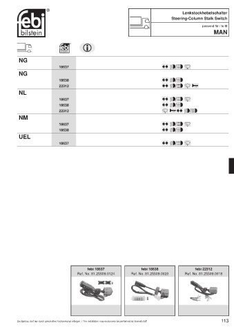 Spare parts cross-references