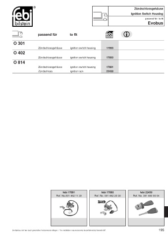 Spare parts cross-references