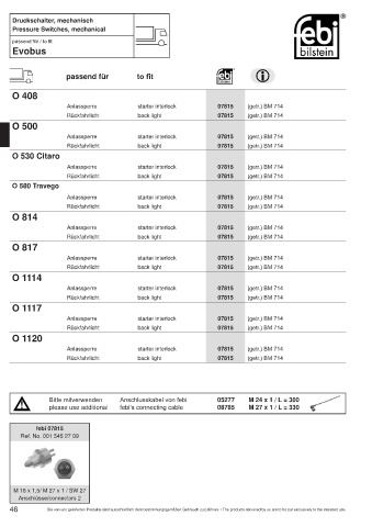 Spare parts cross-references