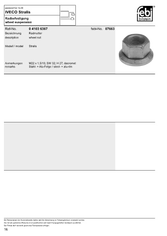 Spare parts cross-references