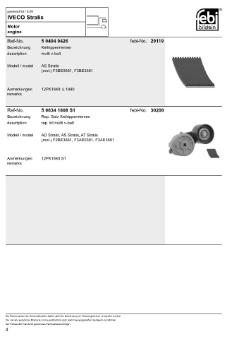 Spare parts cross-references