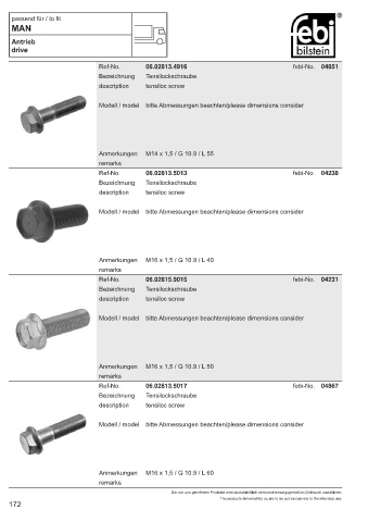 Spare parts cross-references