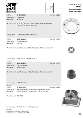 Spare parts cross-references