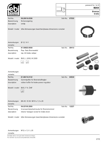 Spare parts cross-references