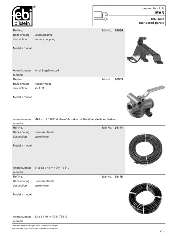 Spare parts cross-references