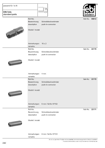 Spare parts cross-references