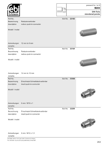 Spare parts cross-references