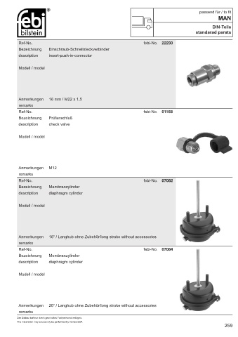 Spare parts cross-references