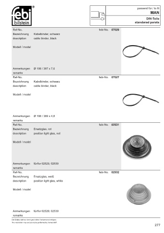 Spare parts cross-references