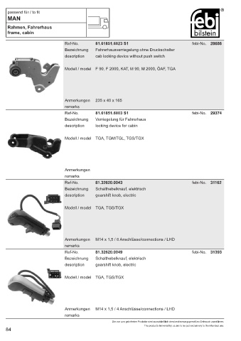 Spare parts cross-references